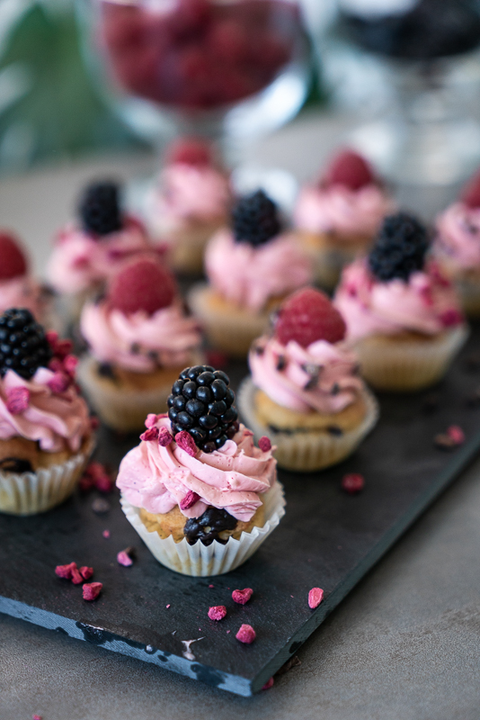 Rosarote Low Carb Cupcakes